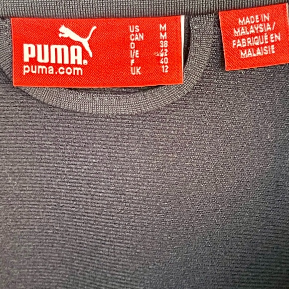 PUMA Contrast Track Men's Jacket - Peacoat Puma Blue Yellow, Size M - Picture 3 of 6